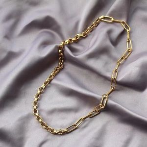 COPY - 24k gold filled necklace curb Chain